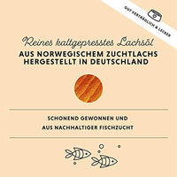 Produktbild von Annimally Lachsöl für Hunde und Katzen 250 ml kaltgepresstes Haut-Fell-Supplement mit Omega 3 und 6 - 250 ml