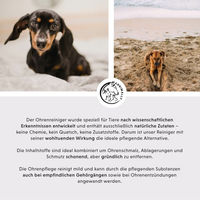 Produktbild von Annimally Ohrenreiniger für Hund, Katze, Pferd und Kleintiere mit Kamille, Ringelblume und Propolis 250 ml - 250 ml
