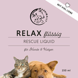 Annimally Relax Rescue Liquid Beruhigungsmittel für Hunde und Katzen 250 ml - 250 ml – Bild 1 von 3