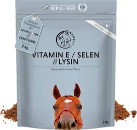 Annimally Vitamin E, Selen und Lysin Pulver für Pferde zur Unterstützung von Muskelaufbau und Immunsystem 2 kg - 2 kg – Bild 1 von 6