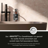 Produktbild von Annimally White Plus Conditioner zur Pflege von weißem Hundefell mit Sheabutter 500 ml