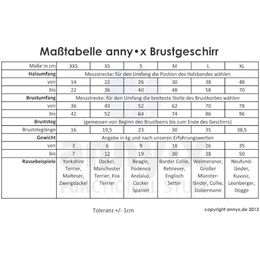 Produktbild von anny-x Brustgeschirr für Hunde Schwarz Grösse M