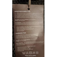 Produktbild von anny-x Brustgeschirr für Hunde Schwarz Rot Grösse M aus Polyester