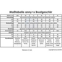 Produktbild von anny-x Brustgeschirr für Hunde Schwarz Rot Grösse S