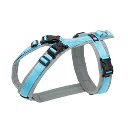 Anny-X Brustgeschirr Open Fun für Hunde aus Cordura Grau-Eisblau Grösse M (Brustumfang 62-74cm) – Bild 1 von 4
