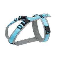Produktbild von Anny-X Brustgeschirr Open Fun für Hunde aus Cordura Grau-Eisblau Grösse M (Brustumfang 62-74cm)