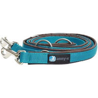 Produktbild von Anny-X Classic Bolt Fun Führleine aus Nylon in Braun und Türkis 3m - 3 m