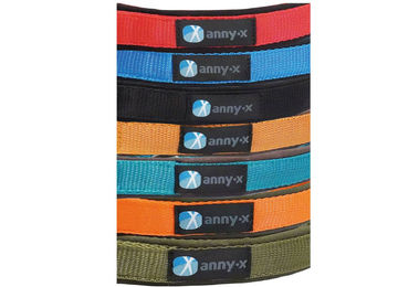 Anny-X Führleine Classic Bolt Fun aus Nylon schwarz rot 3m - 3 m – Bild 1 von 2