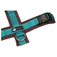 Produktbild von annyx Brustgeschirr Fun für Hunde Kleine Rassen Braun/Türkis Größe S aus Polyester