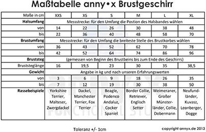 annyx Brustgeschirr Fun für kleine Hunde Grau Silber Größe S aus Polyester – Bild 1 von 2