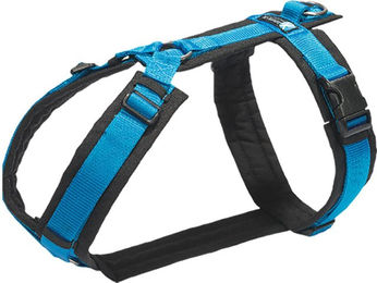 Annyx Brustgeschirr Fun gepolstert für Hunde Schwarz-Blau Größe S – Bild 1 von 6
