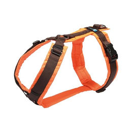 ANNYX Brustgeschirr Protect Sicherheitsgeschirr für Hunde Leuchtorange Braun Größe M – Bild 1 von 5