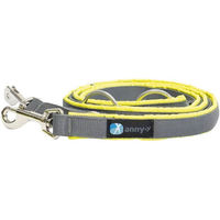 Produktbild von AnnyX Classic Bolt Protect Hundeführleine aus Nylon in Gelb-Grau 3m - 3 m