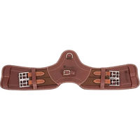 Produktbild von Antarès Anatomischer Pferdegurt Signatur kurz aus Leder Braun