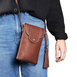 Antarès Lisbonne Clutch aus Leder in Braun Unisex – Bild 1 von 1
