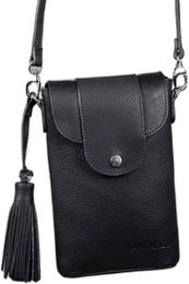 Produktbild von Antarès Lisbonne Vertikale Tasche aus Leder in Schwarz