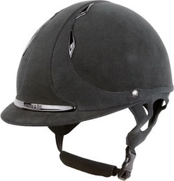 Produktbild von Antarès Reiterhelm aus Leder Unisex Größe M in Schwarz oder Grau