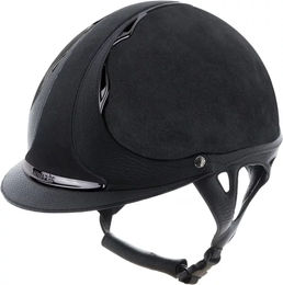 Produktbild von Antarès Reithelm aus Leder mit Gurtzeug Schwarz Unisex Größe S