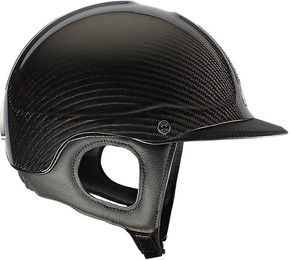 Produktbild von Antarès Reithelm Precision Carbon für Damen in Schwarz und Silber Größe S