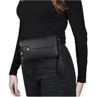 Produktbild von Antarès Rio Horizontale Clutch aus Leder für Damen in Schwarz 20x11x2 cm