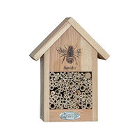 Produktbild von Antikas Insektenhotel aus Holz zum Aufhängen in Natur und Braun
