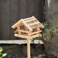 Produktbild von Antikas Vogelhaus mit Strohdach in Braun