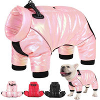 Produktbild von AOFITEE Wasserdichter Hundemantel für den Winter mit Fleece-Futter Rosa Größe M
