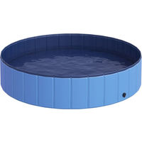 Produktbild von Aosom Hundepool Planschbecken Blau Ø140 x H30 cm wasserdicht