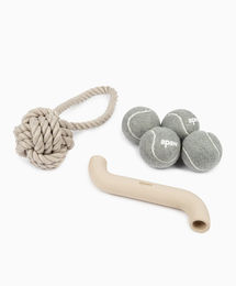 apaw Hundespielzeug PLAY Set zum Apportieren, Zerren und Werfen in Beige – Bild 1 von 1