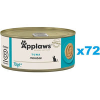 Produktbild von Applaws Cat Adult Mousse Thunfisch Creme 72x 70 g