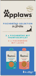 Applaws Cat Fischbrühe-Selektion Adult 16 x 85 g – Bild 1 von 1
