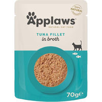 Produktbild von Applaws Cat Natural Katzenfutter Thunfischfilet in Brühe für Adult 12 x 70 g - 12 x 70 g