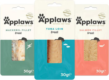 Produktbild von Applaws Katzen Leckerli Thunfisch und Lachs Multipack 24 x 30 g