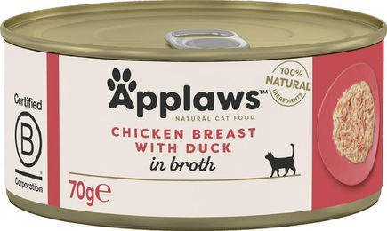 Applaws Katzen Nassfutter Adult Huhn und Ente in Sauce 24 x 70 g mit hohem Fleischanteil - 24 x 70 g – Bild 1 von 7
