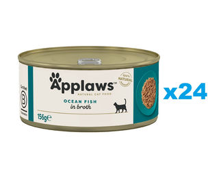 Applaws Katzen Nassfutter Adult Meeresfisch in Brühe 24x156 g - 24 x 156 g – Bild 1 von 2