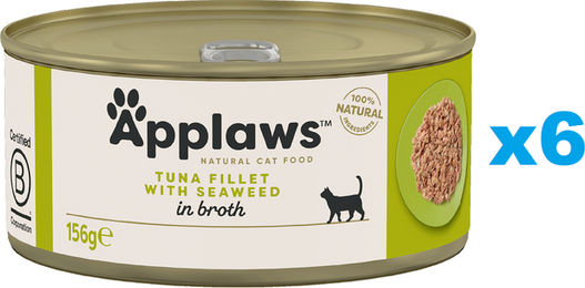 Applaws Katzen Nassfutter Adult Thunfisch in Brühe 6x 156 g mit hohem Fleischanteil glutenfrei - 24 x 156 g – Bild 1 von 4