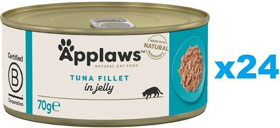 Applaws Katzen Nassfutter Adult Thunfisch in Gelee 24x 70g - 24 x 70 g – Bild 1 von 3