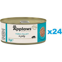 Produktbild von Applaws Katzen Nassfutter Adult Thunfisch in Gelee 24x 70g - 24 x 70 g