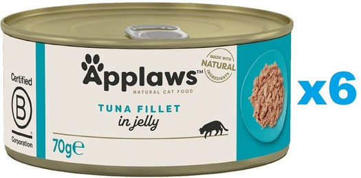 Applaws Katzen Nassfutter Adult Thunfisch in Gelee 6 x 70g - 12 x 70 g – Bild 1 von 4