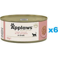 Produktbild von Applaws Katzen Nassfutter Adult Thunfisch mit Lachs in Sauce 6x 156 g mit hohem Fleischanteil - 6 x 156 g