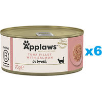 Produktbild von Applaws Katzen Nassfutter Adult Thunfisch mit Lachs in Sauce 6x 70 g mit hohem Fleischanteil - 6 x 70 g