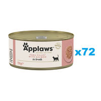 Produktbild von Applaws Katzen Nassfutter Adult Thunfisch mit Lachs in Sauce 72x 156 g mit hohem Fleischanteil - 72 x 156 g
