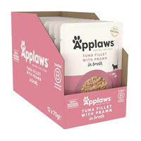 Produktbild von Applaws Katzen Nassfutter Adult Thunfisch und Garnele in Sauce 12 x 70 g - 12 x 70 g