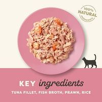 Produktbild von Applaws Katzen Nassfutter Adult Thunfisch und Garnele in Sauce 24 x 70g Dosen glutenfrei