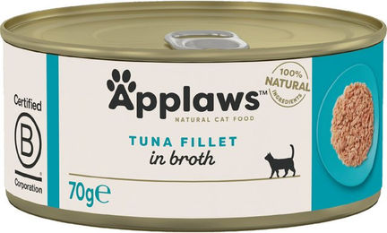 Applaws Katzen Nassfutter Adult Thunfischfilet in Brühe 6 x 70 g - 6 x 70 g – Bild 1 von 2