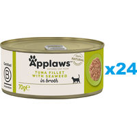 Produktbild von Applaws Katzen Nassfutter Adult Thunfischfilets glutenfrei ohne Farb- und Aromastoffe 24 x 70 g - 24 x 70 g