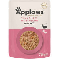 Produktbild von Applaws Katzen Nassfutter Adult Thunfischfilets und Garnelen 12 x 70 g - 12 x 70 g