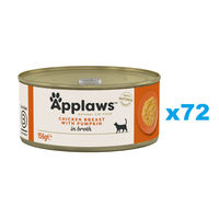 Produktbild von Applaws Katzen Nassfutter Huhn in Sauce für adulte Katzen 72x156 g - 72 x 156 g