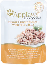 Applaws Katzen Nassfutter Huhn mit Rind in Gelee 16 x 70 g - 16 x 70 g – Bild 1 von 11