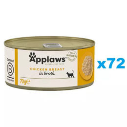 Applaws Katzen Nassfutter Huhn Monoprotein Stückchen in Sauce Adult 72x70 g - 72 x 70 g – Bild 1 von 2